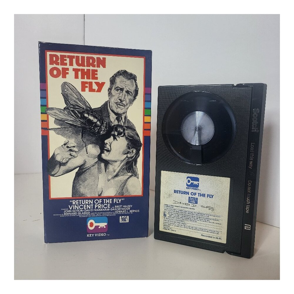 Return of the fly BETA Tape Betamax (Not VHS) Vincent Price Key Video